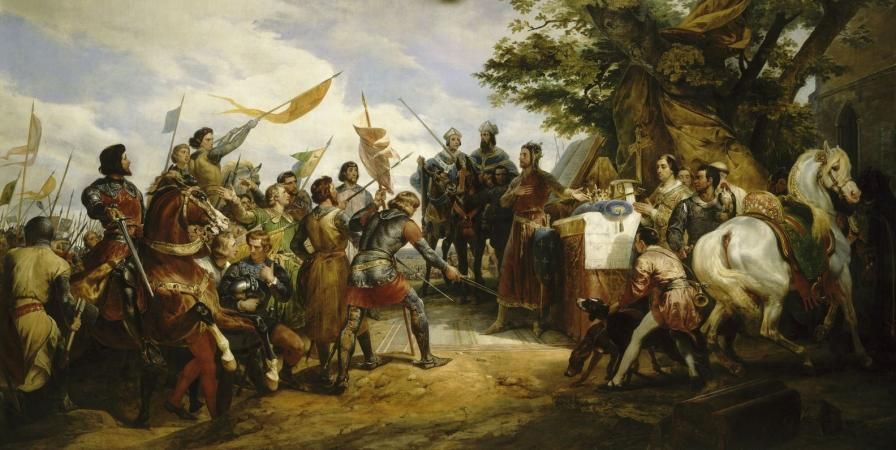 Bataille de Bouvines gagnee par Philippe Auguste